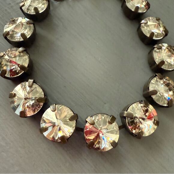 Sabika LIKE Clear Stone Brass Tennis Style Bracelet - Picture 6 of 8